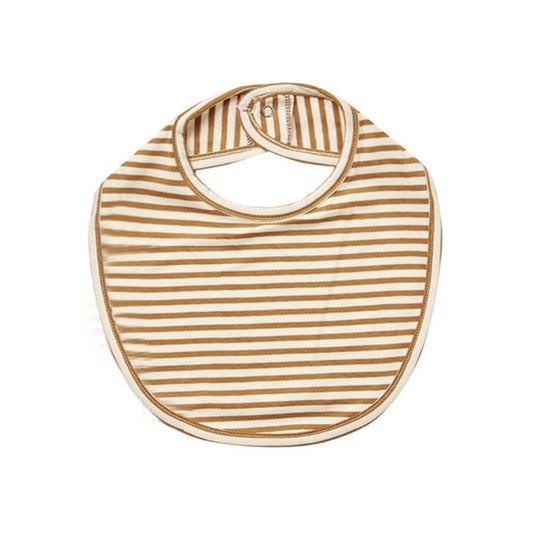 MyKids-USA® Baby Printed Pattern Covered Button Design Pure Cotton Bibs