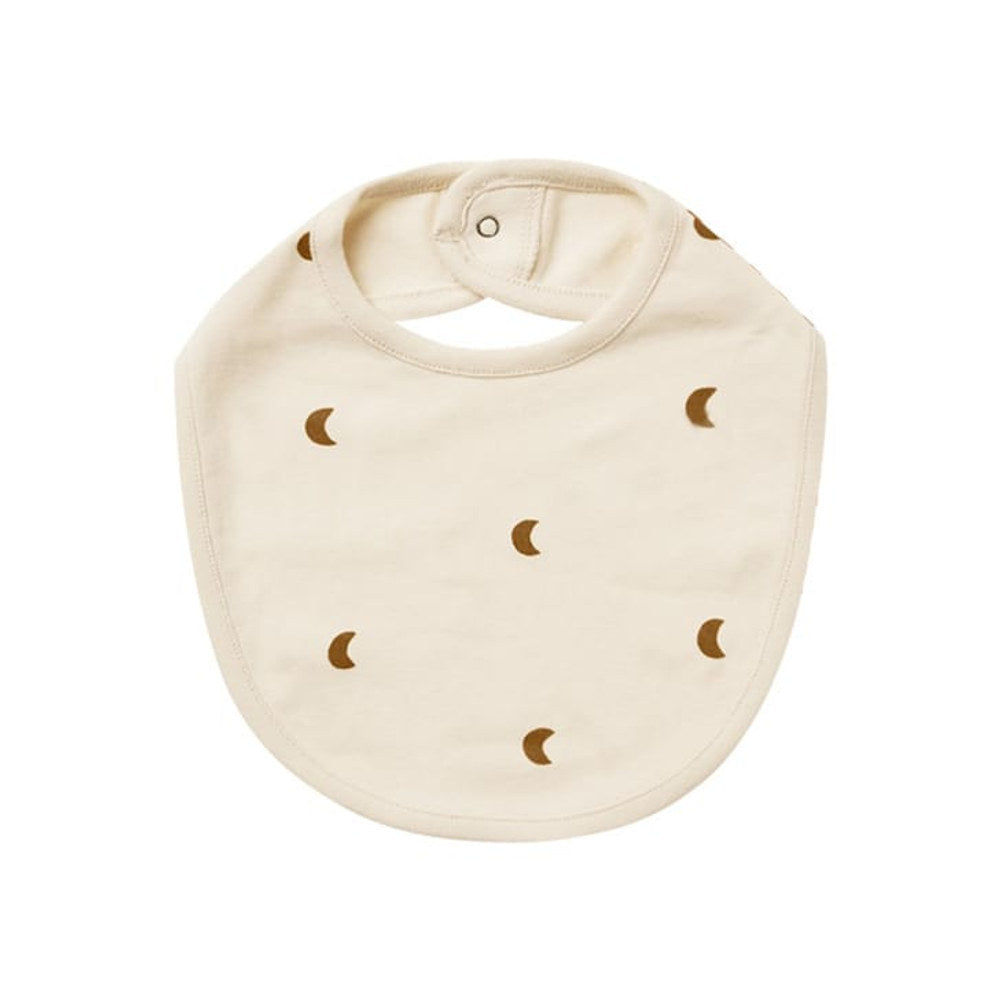 MyKids-USA® Baby Printed Pattern Covered Button Design Pure Cotton Bibs