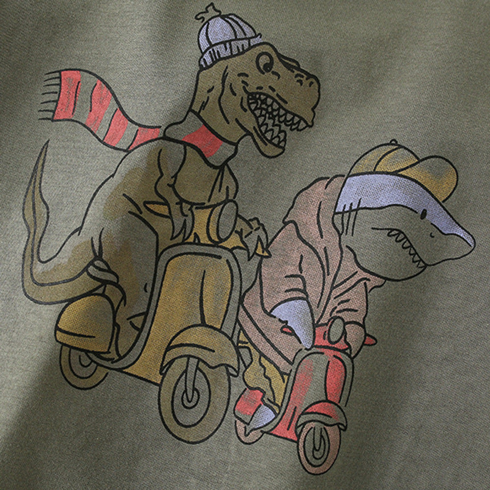 MyKids-USA® Summer Arrival Boys’ Dinosaurs Cartoon Pattern T-shirt in European and American Style