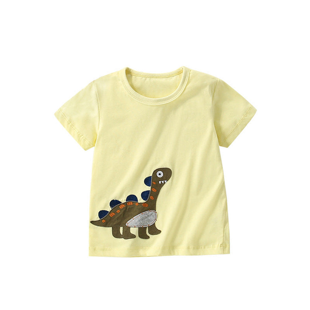 MyKids-USA® Summer Arrival Boys’ Animals Cartoon Pattern T-shirt in European and American Style