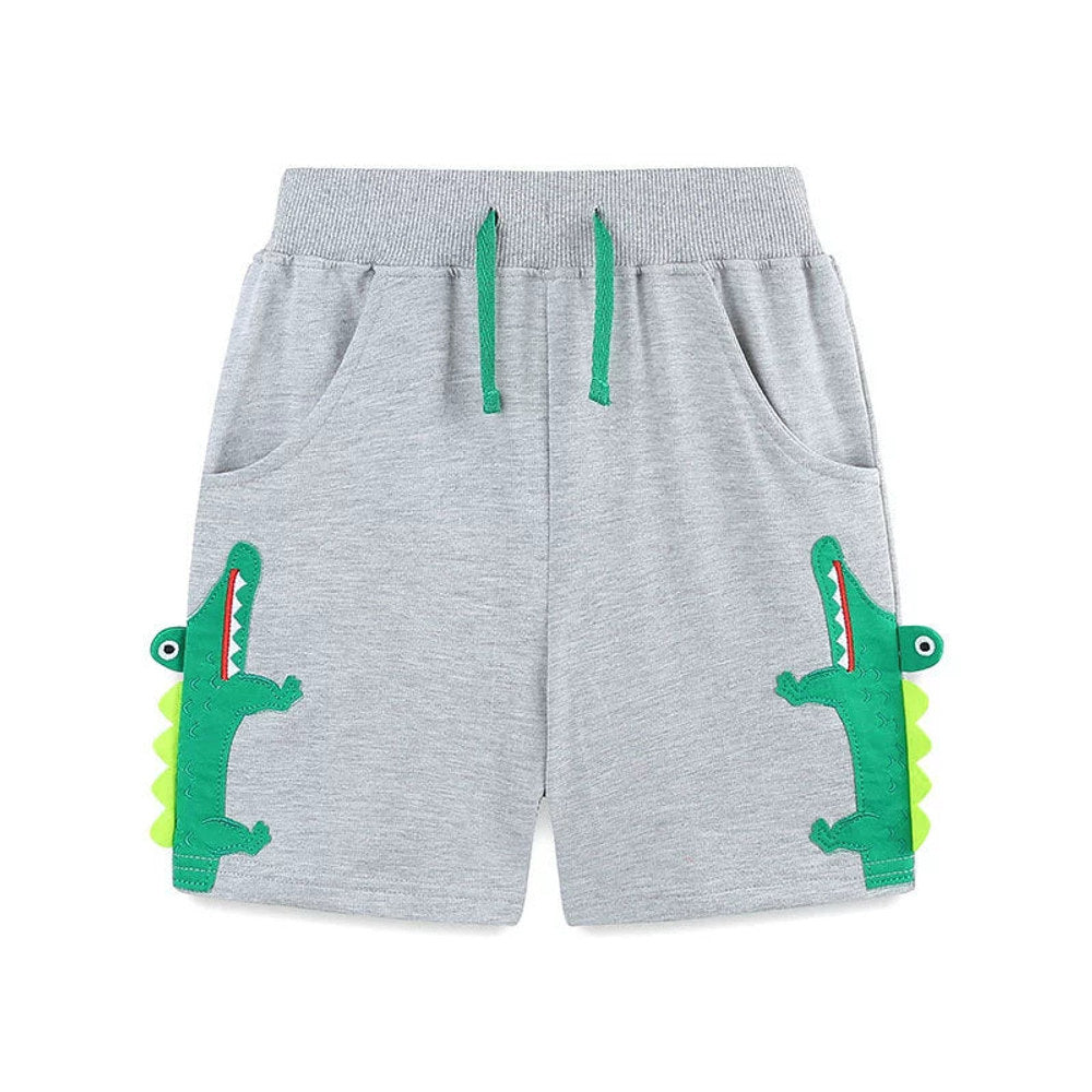 MyKids-USA® Baby Kids Boys Cotton Casual Style Cartoon Crocodiles Pattern Shorts