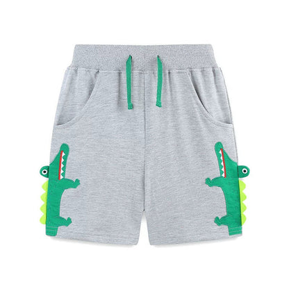 MyKids-USA® Baby Kids Boys Cotton Casual Style Cartoon Crocodiles Pattern Shorts
