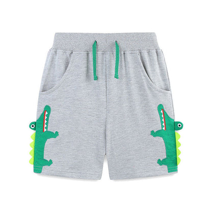 MyKids-USA® Baby Kids Boys Cotton Casual Style Cartoon Crocodiles Pattern Shorts