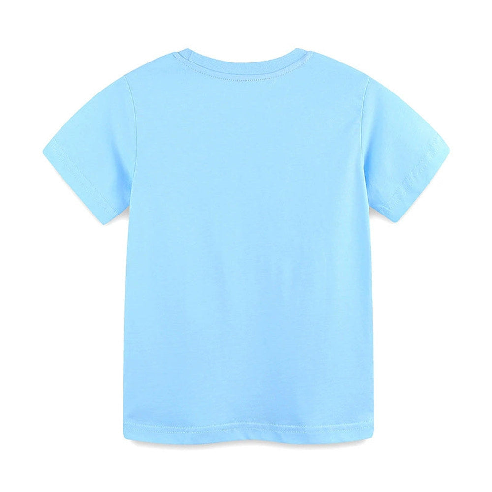 MyKids-USA® Boys’ Various Boats Cartoon Pattern T-shirt in European and American Style