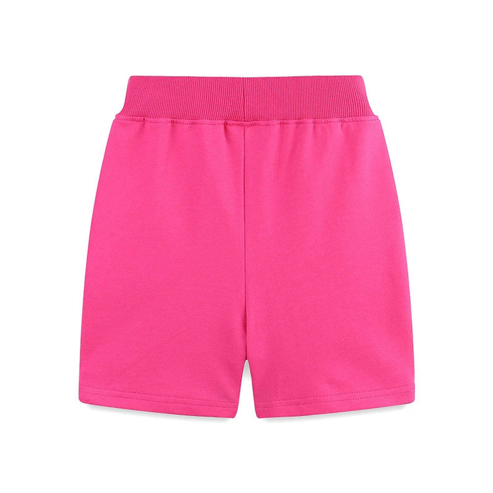 MyKids-USA® Baby Kids Girls Cotton Casual Style Animals and Flowers Pattern Pink Shorts