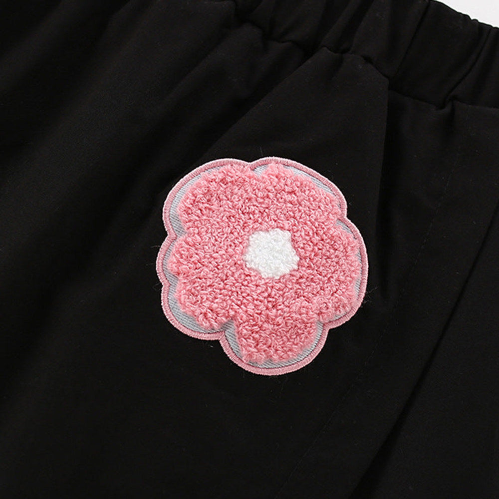 MyKids-USA® Baby Kids Flowers and Letters Pattern T-shirt and Skirt Clothing Set for Girls