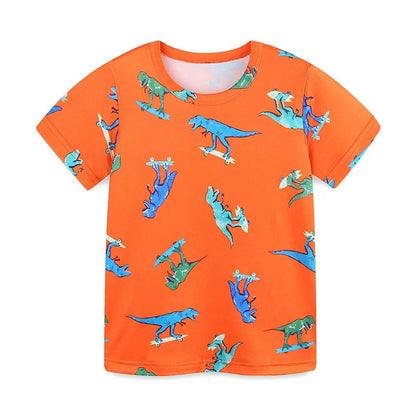 MyKids-USA® Baby Kids Cartoon Dinosaurs Pattern T-shirt and Shorts Casual Clothing Set for Boys