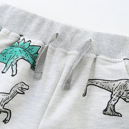 MyKids-USA® Baby Kids Boys Cotton Casual Style Cartoon Dinosaurs Pattern Shorts