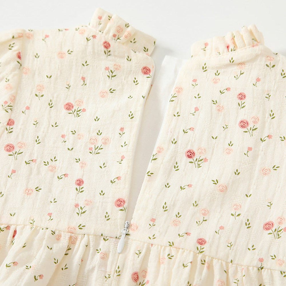 MyKids-USA® Baby Girls Floral Pattern Ruffle Neck bodysuit Bodysuits