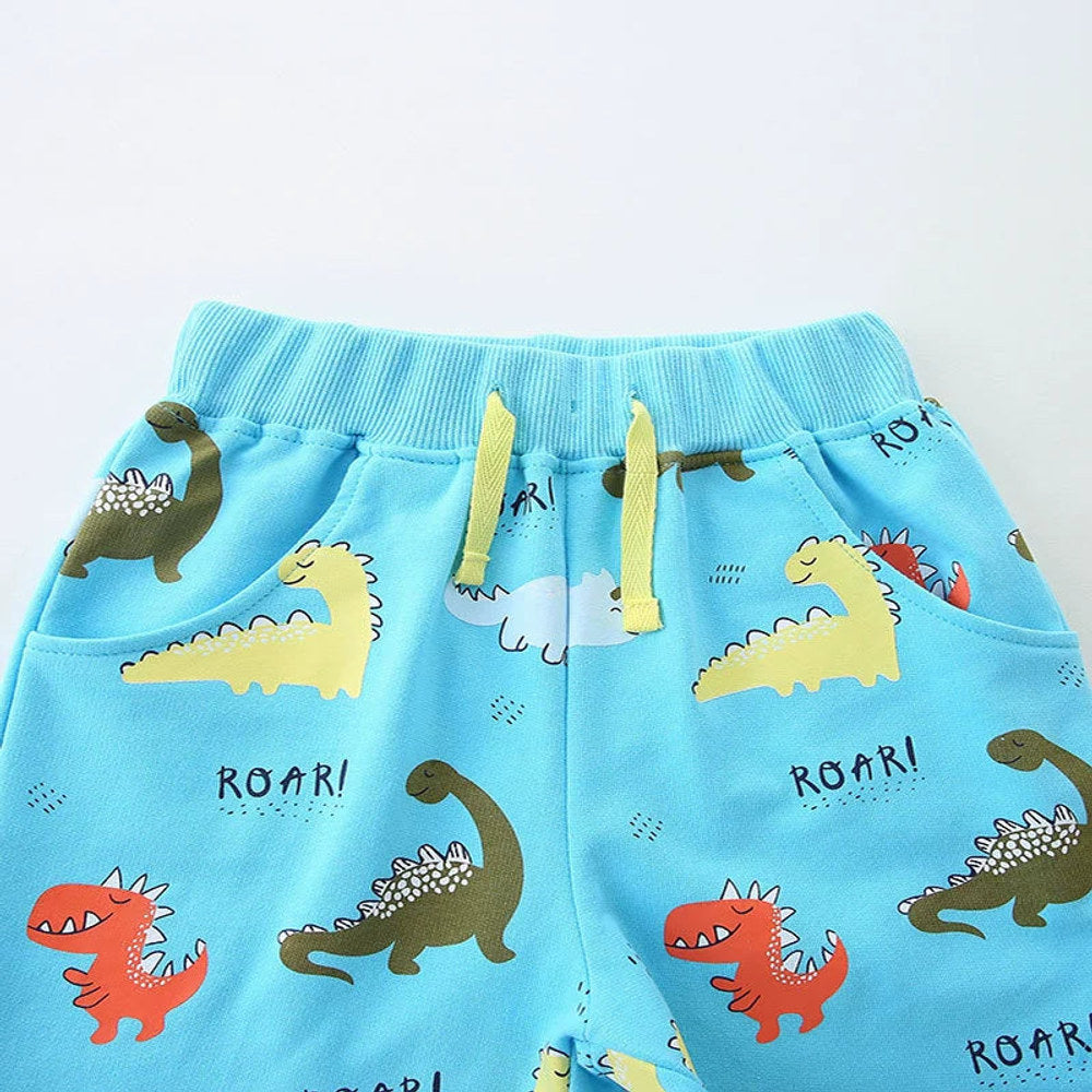 MyKids-USA® Baby Kids Boys Cotton Casual Style Cartoon Dinosaurs Pattern Shorts