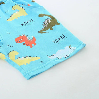 MyKids-USA® Baby Kids Boys Cotton Casual Style Cartoon Dinosaurs Pattern Shorts