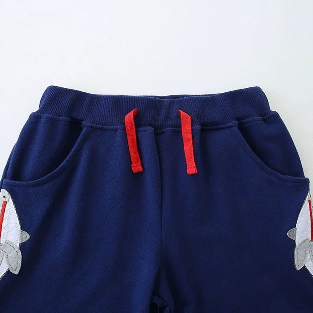 MyKids-USA® Baby Kids Boys Cotton Casual Style Cartoon Pattern Color Patchwork Shorts