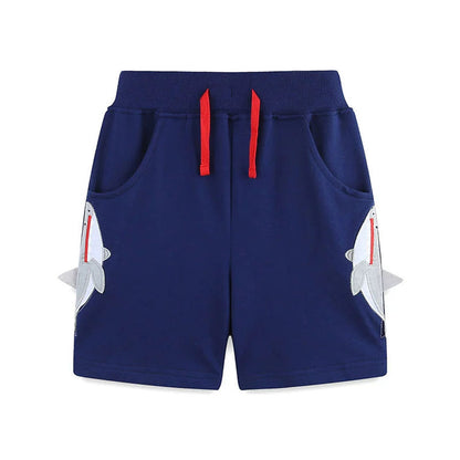 MyKids-USA® Baby Kids Boys Cotton Casual Style Cartoon Pattern Color Patchwork Shorts