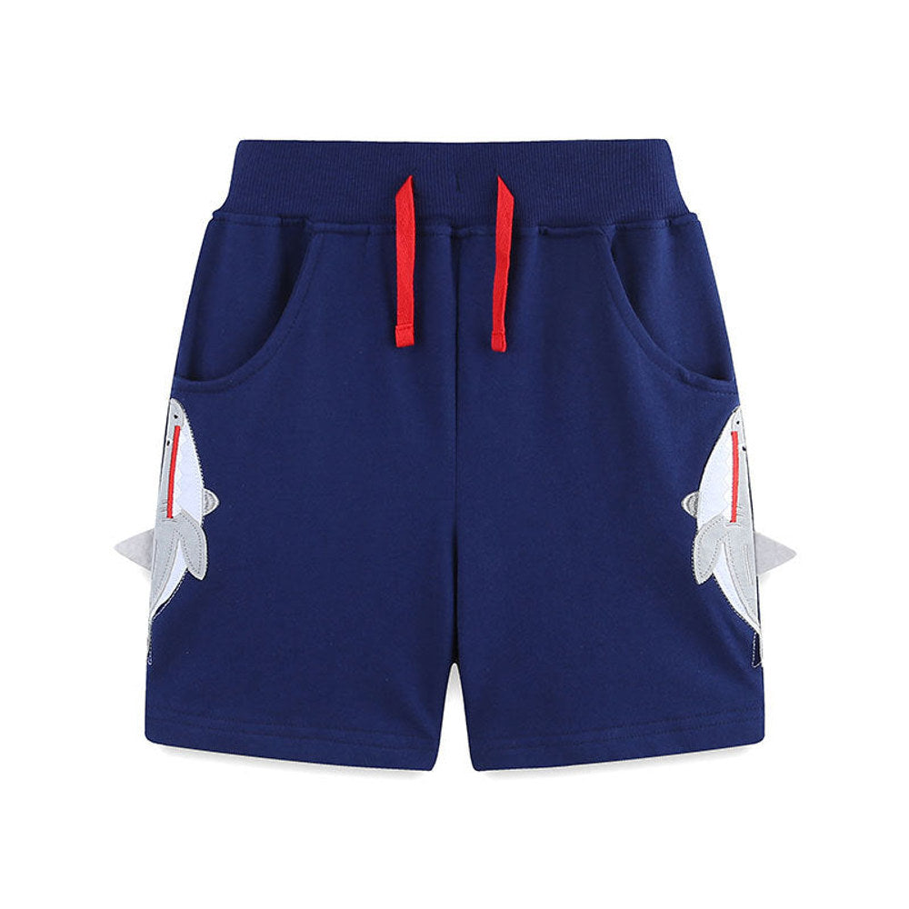 MyKids-USA® Baby Kids Boys Cotton Casual Style Cartoon Pattern Color Patchwork Shorts
