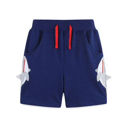 MyKids-USA® Baby Kids Boys Cotton Casual Style Cartoon Pattern Color Patchwork Shorts