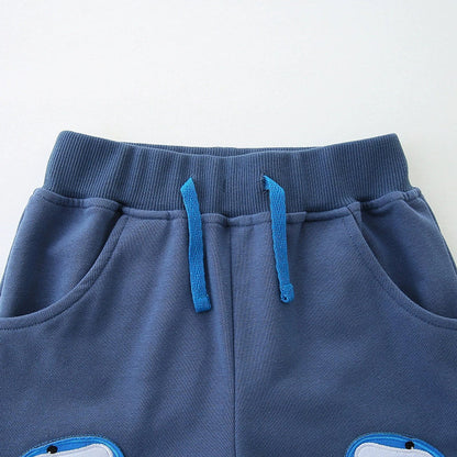 MyKids-USA® Baby Kids Boys Cotton Casual Style Cartoon Sharks Pattern Shorts