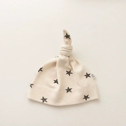 MyKids-USA® Baby Unisex Long Sleeves Star and Moon Pattern Crew Neck bodysuit, Pants and Hat Sets