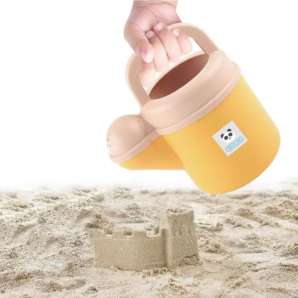 MyKids-USA® Children's Beach Toy Wheat Straw Beach Bucket Set With Sand Sand Dredging Tools Outdoor Toy