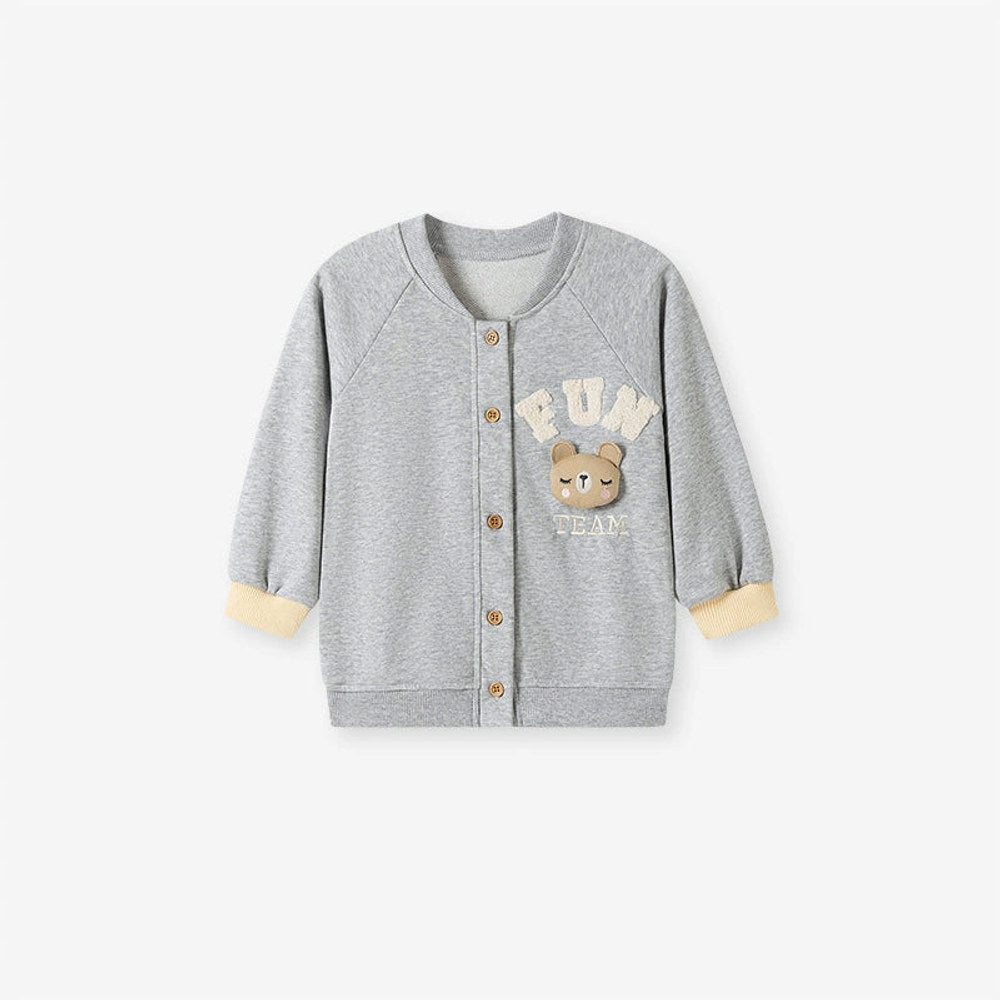 MyKids-USA® Girls Animals Cartoon Pattern Long Sleeves Coat and Beige Pants Clothing Set