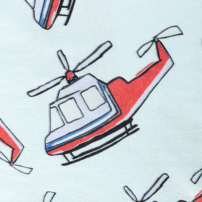 MyKids-USA® Kids Boys Helicopters Cartoon Pattern Crew Neck Long Sleeves Top Sweatshirt