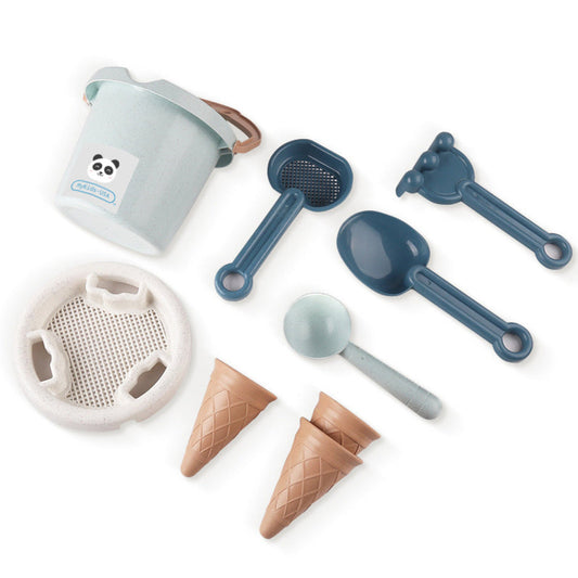 MyKids-USA® Children’s Beach Toy Set Thickened Wheat Straw Sand & Water Bucket Kit