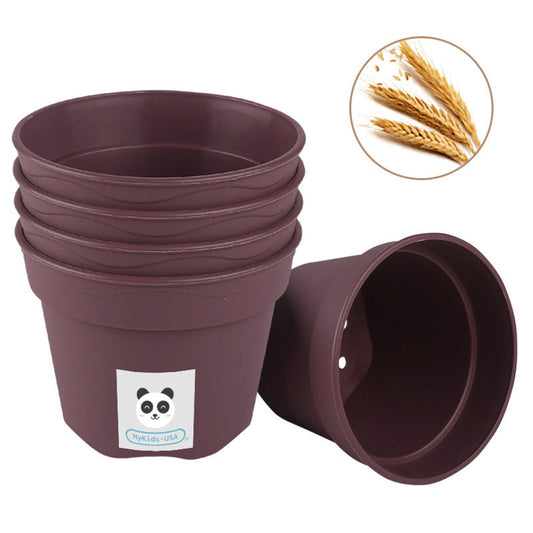 MyKids-USA® Durable Children’s Beach & Gardening Toy – Thickened Wheat Straw Sand & Planting Pot
