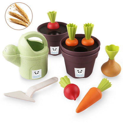 MyKids-USA® Children’s Beach Toy Set – Wheat Straw Gardening Sand Play Kit
