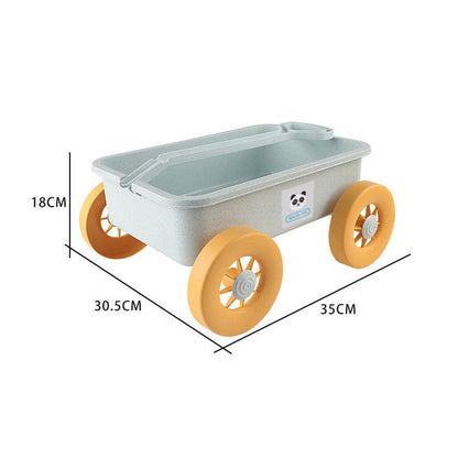 MyKids-USA® Children’s Wheat Straw Little Boy Beach Pusher Toy