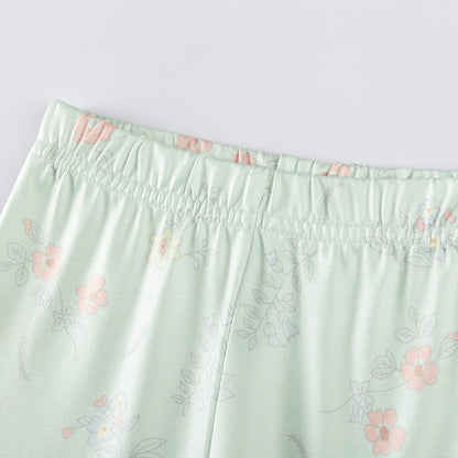 MyKids-USA® Girls Butterfly Cartoon Pattern Long Sleeves Top and Floral Pants Clothing Set