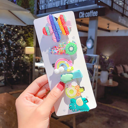 MyKids-USA® Sweet Girls Candy Color Cartoon Pattern BB Clips One-word Hair Clips 1 BaG