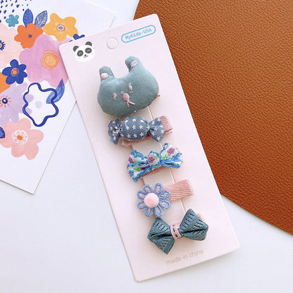 MyKids-USA® Versatile Hair Accessory For Babies: Colorful Small Butterfly Bow Hair Clip Sets