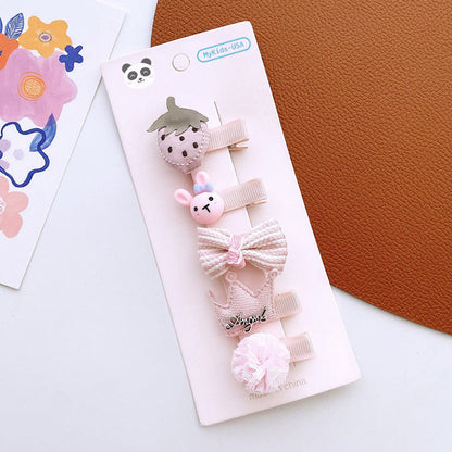 MyKids-USA® Versatile Hair Accessory For Babies: Colorful Small Butterfly Bow Hair Clip Sets