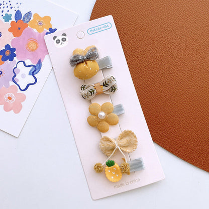 MyKids-USA® Versatile Hair Accessory For Babies: Colorful Small Butterfly Bow Hair Clip Sets