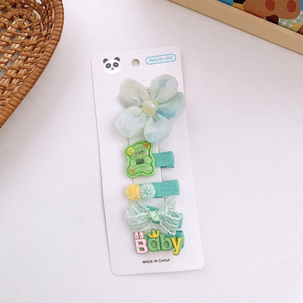 MyKids-USA® Versatile Hair Accessory For Babies: Colorful Small Butterfly Bow Hair Clip Sets