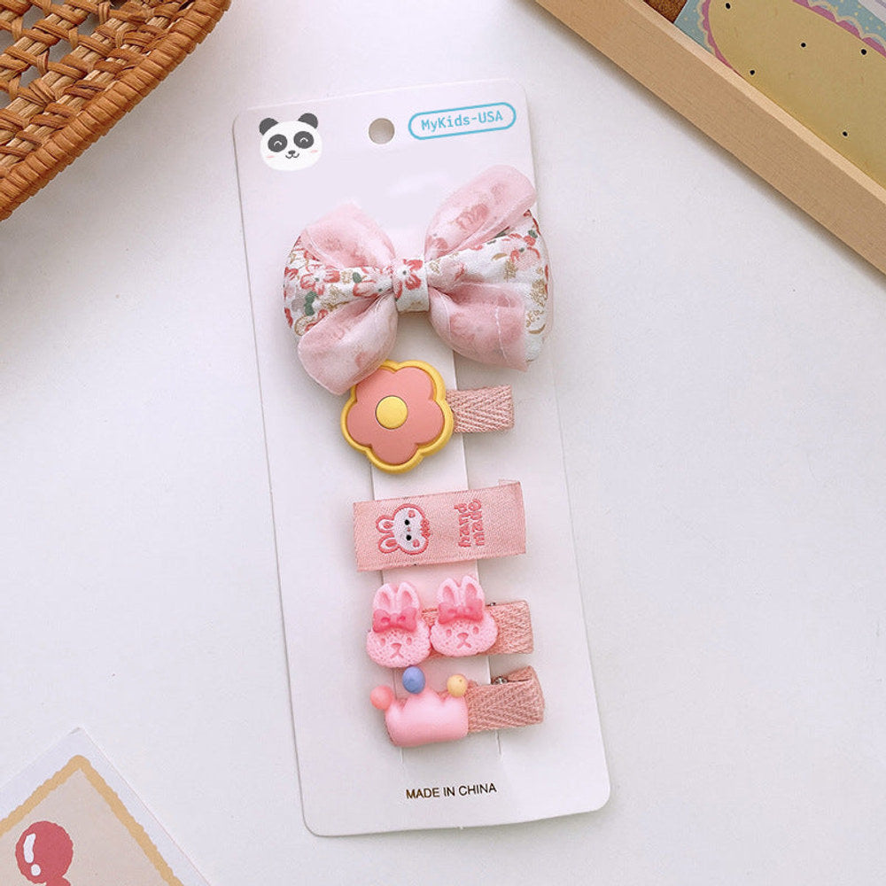 MyKids-USA® Versatile Hair Accessory For Babies: Colorful Small Butterfly Bow Hair Clip Sets
