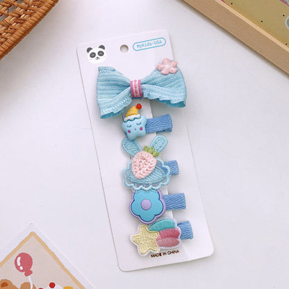 MyKids-USA® Versatile Hair Accessory For Babies: Colorful Small Butterfly Bow Hair Clip Sets