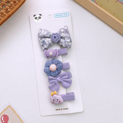 MyKids-USA® Versatile Hair Accessory For Babies: Colorful Small Butterfly Bow Hair Clip Sets