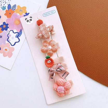 MyKids-USA® Versatile Hair Accessory For Babies: Colorful Small Butterfly Bow Hair Clip Sets