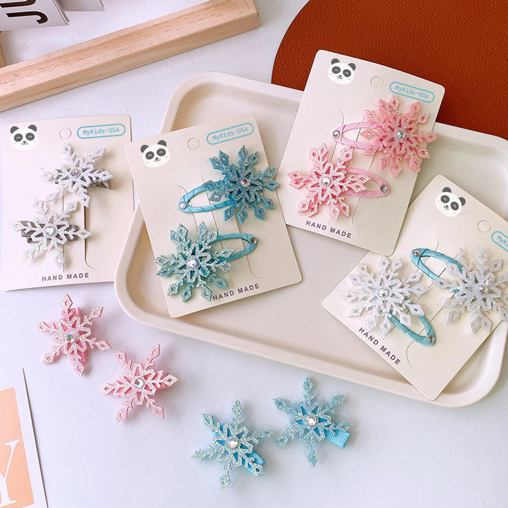 MyKids-USA® Children's Hair Clip With Fabric Cover -  All-In-One Hair Accessory Sets For Babies