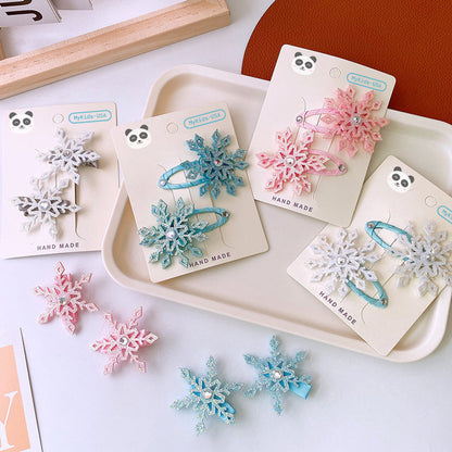 MyKids-USA® Children's Hair Clip With Fabric Cover -  All-In-One Hair Accessory Sets For Babies