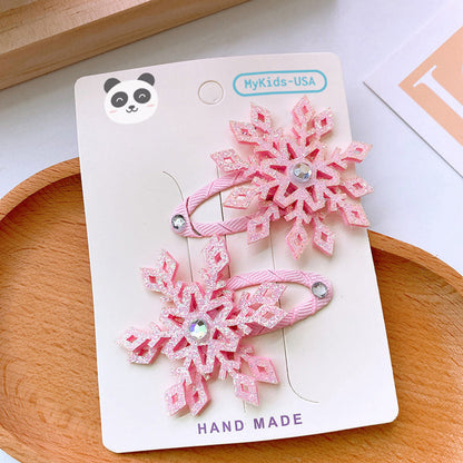 MyKids-USA® Children's Hair Clip With Fabric Cover -  All-In-One Hair Accessory Sets For Babies