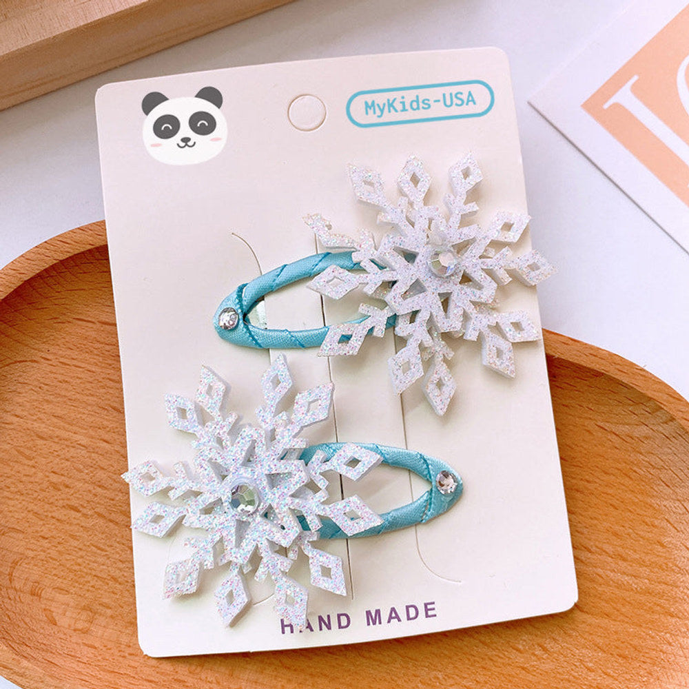 MyKids-USA® Children's Hair Clip With Fabric Cover -  All-In-One Hair Accessory Sets For Babies