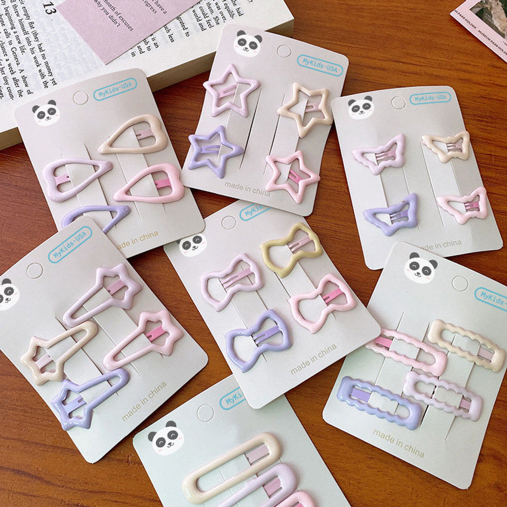 MyKids-USA® Dreamy Hair Clip Accessories In A Magical Color Palette Sets For Babies