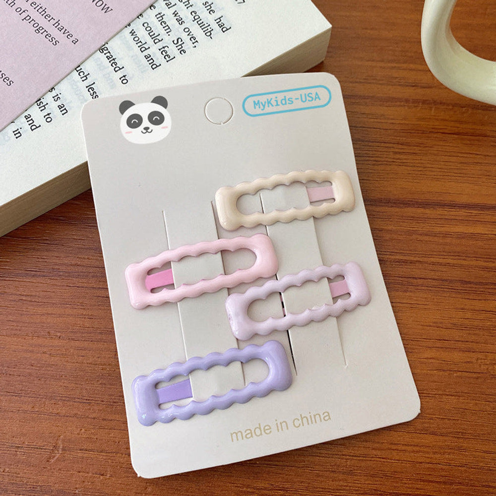 MyKids-USA® Dreamy Hair Clip Accessories In A Magical Color Palette Sets For Babies
