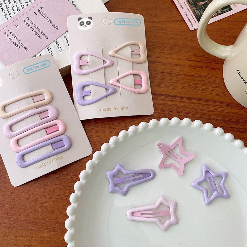 MyKids-USA® Dreamy Hair Clip Accessories In A Magical Color Palette Sets For Babies