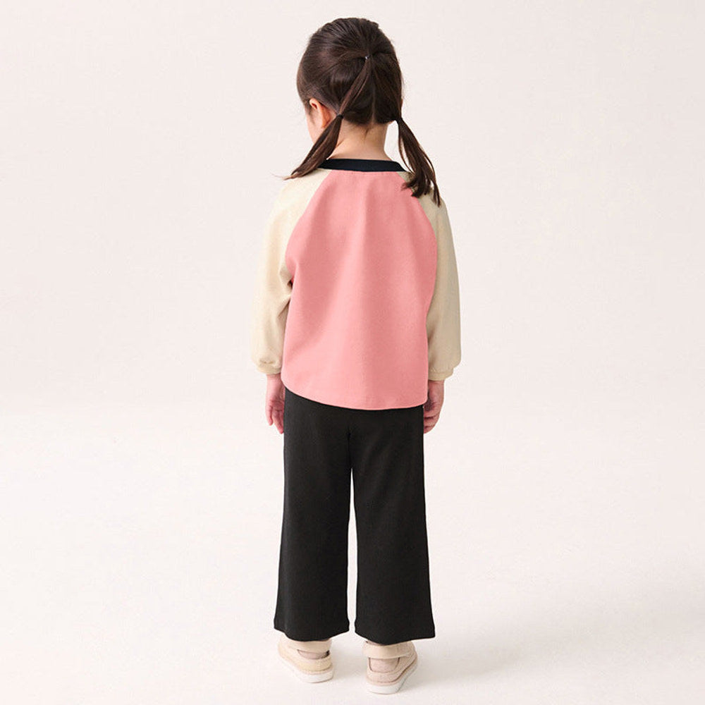 MyKids-USA® Girls Cartoon Pattern Color Patchwork Long Sleeves Sweatshirt and Pants Clothing Set