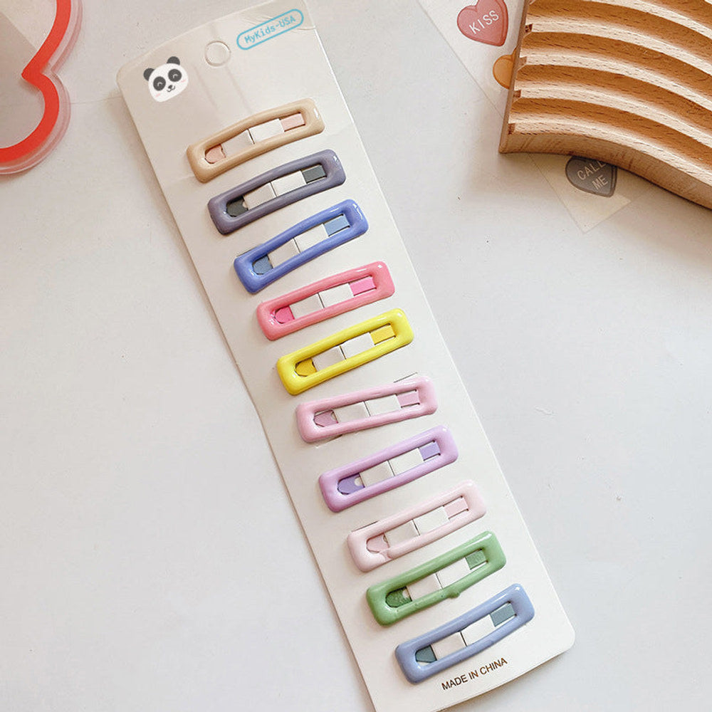 MyKids-USA® Enchanting Colorful Collection: Dreamy Hair Clip Accessories In A Magical Color Palette Sets For Babies