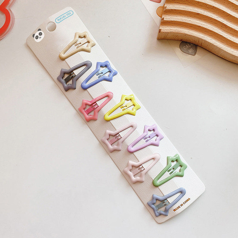 MyKids-USA® Enchanting Colorful Collection: Dreamy Hair Clip Accessories In A Magical Color Palette Sets For Babies