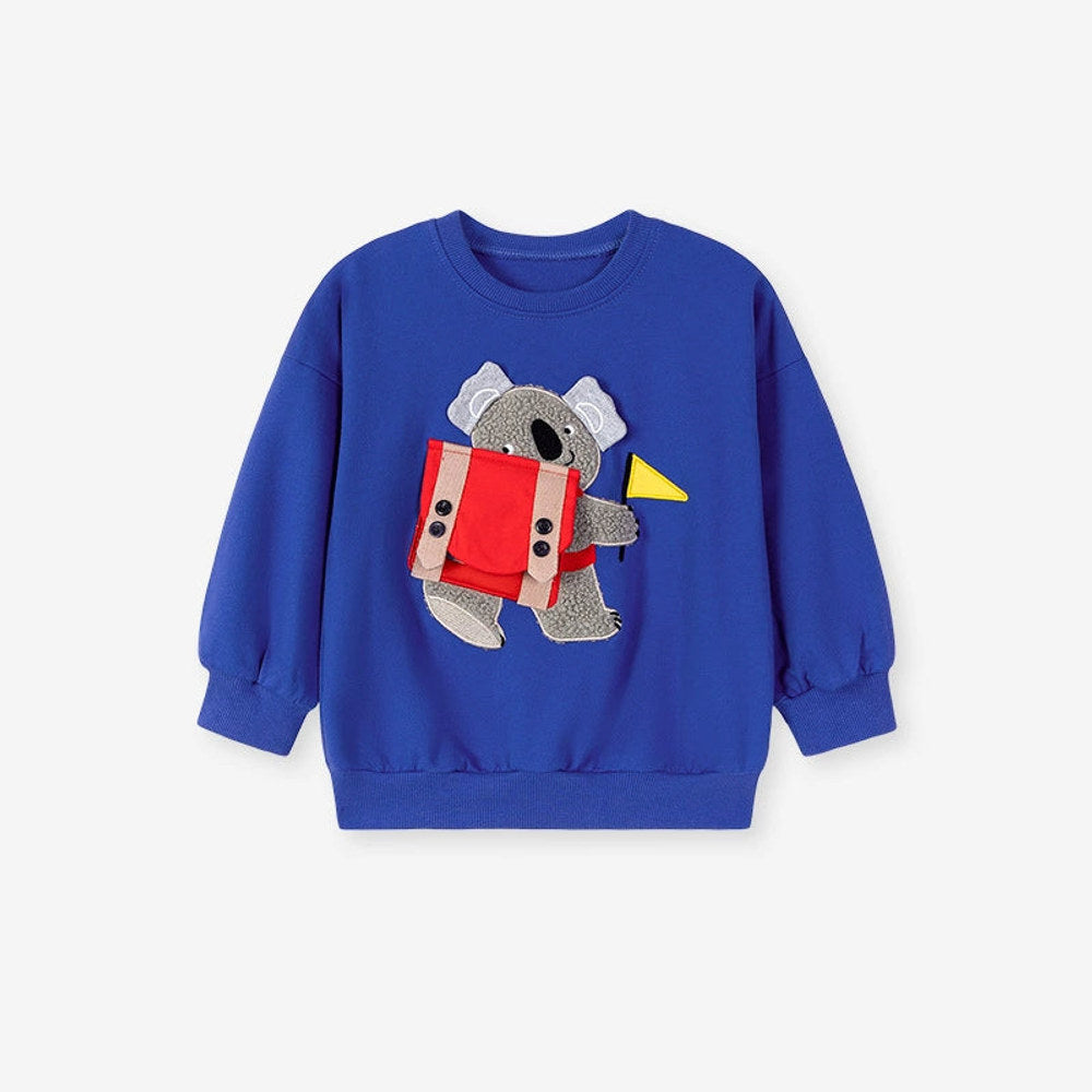 MyKids-USA® Boys Animals Cartoon Pattern Long Sleeves Pullover and Pants Clothing Set