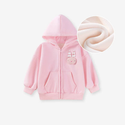 MyKids-USA® Baby Kids Girls Animals Cartoon Pattern Long Sleeves Zip-up Coat